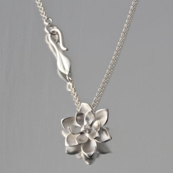 Magnolia Pendant Necklace - Goldmakers Fine Jewelry