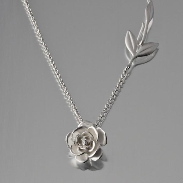 Rose Pendant Necklace - Goldmakers Fine Jewelry