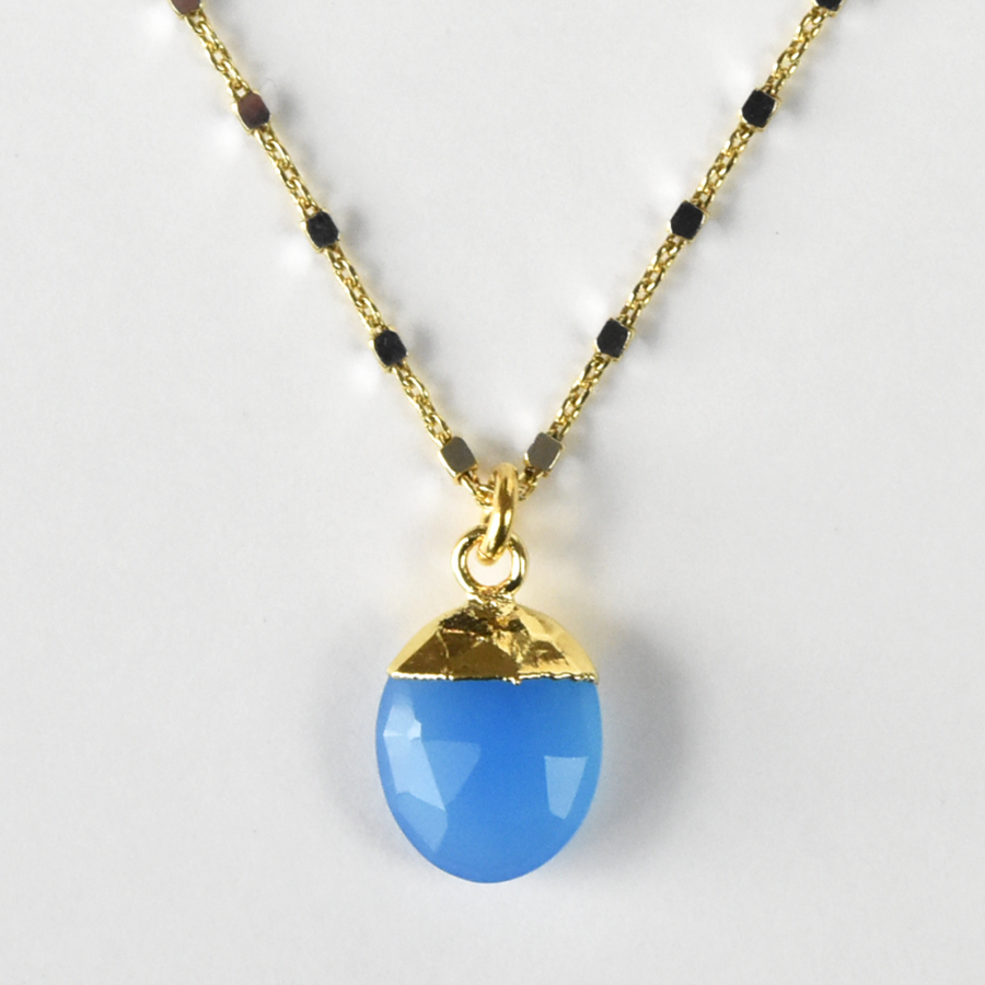Blue Chalcedony Necklace - Goldmakers Fine Jewelry