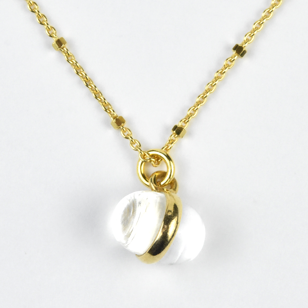 Crystal Quartz Bead Necklace - Goldmakers Fine Jewelry