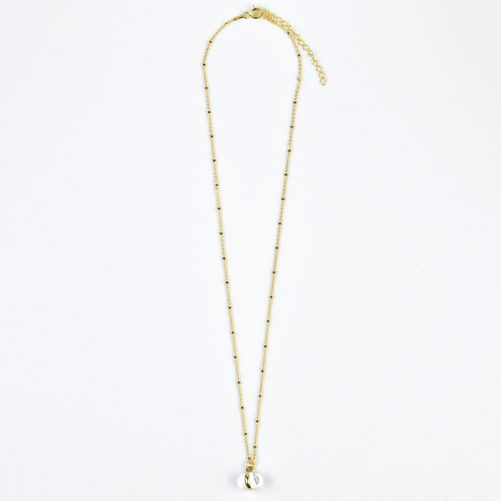 Crystal Quartz Bead Necklace - Goldmakers Fine Jewelry