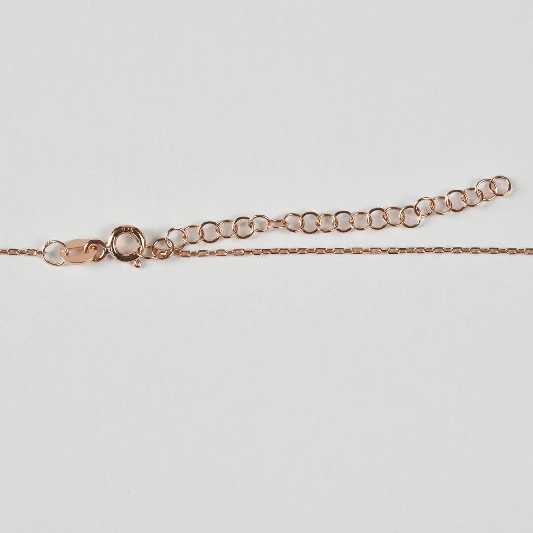 Arc Pendant Necklace in Rose Gold - Goldmakers Fine Jewelry