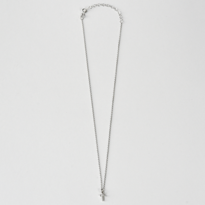 Sterling Silver Cross Pendant Necklace - Goldmakers Fine Jewelry