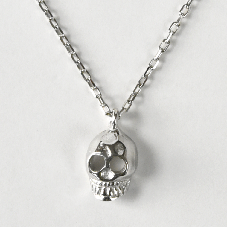 Memento Mori Necklace in Sterling Silver - Goldmakers Fine Jewelry
