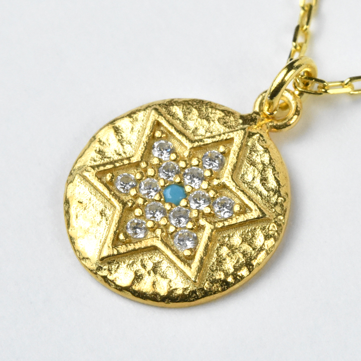 Star of David Vermeil Medallion - Goldmakers Fine Jewelry