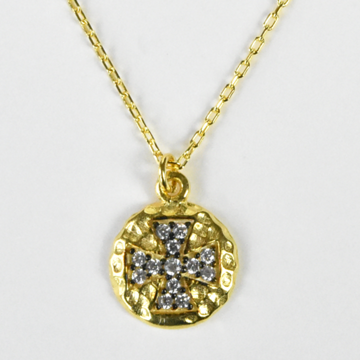 Maltese Cross Pendant Necklace - Goldmakers Fine Jewelry