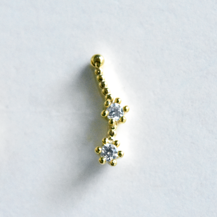 Aries Constellation Post Earrings - Goldmakers Fine Jewelry