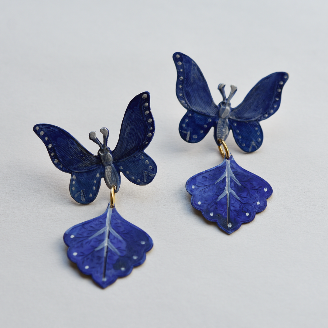 Blue Tasya Earring - Goldmakers Fine Jewelry