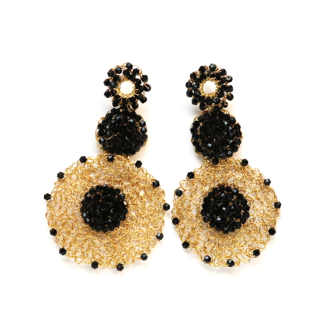Macrame Drop Earrings - Goldmakers Fine Jewelry