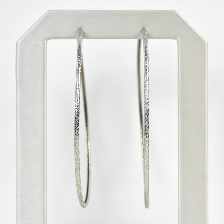 Extra Large Silver Tone Endless Hoops - Goldmakers Fine Jewelry