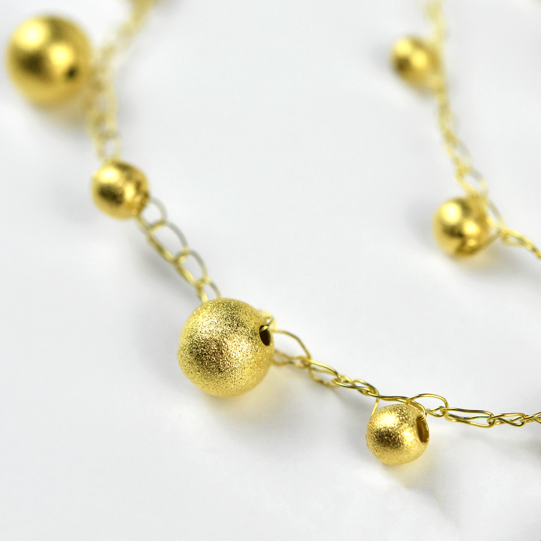 Golden Beaded Collar - Goldmakers Fine Jewelry