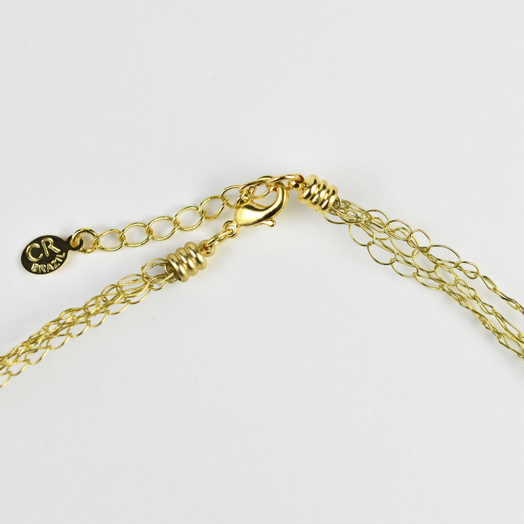 Golden Beaded Collar - Goldmakers Fine Jewelry