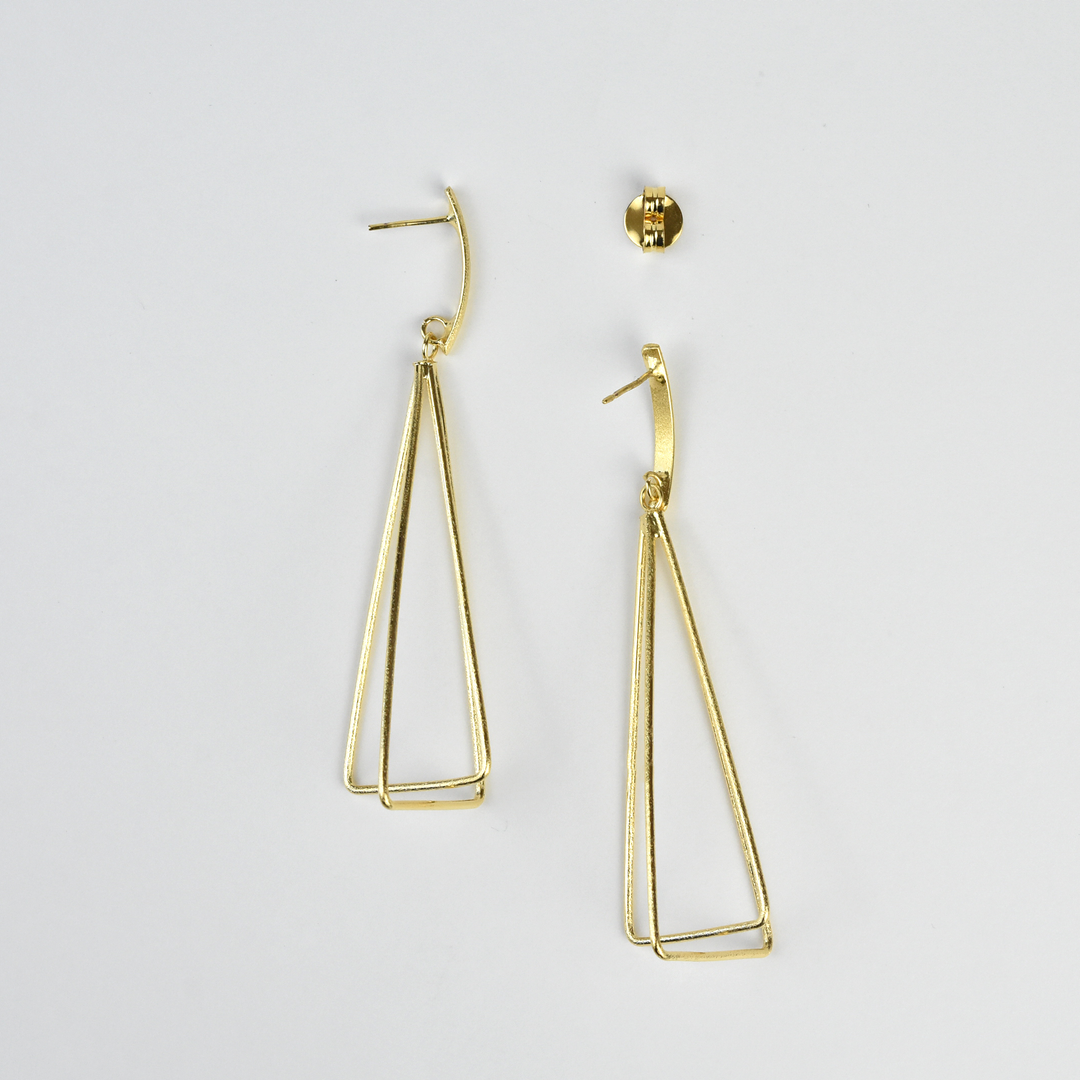 Lightweight 3D earrings - Goldmakers Fine Jewelry