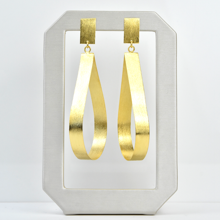 Ribbon Statement Earrings - Goldmakers Fine Jewelry