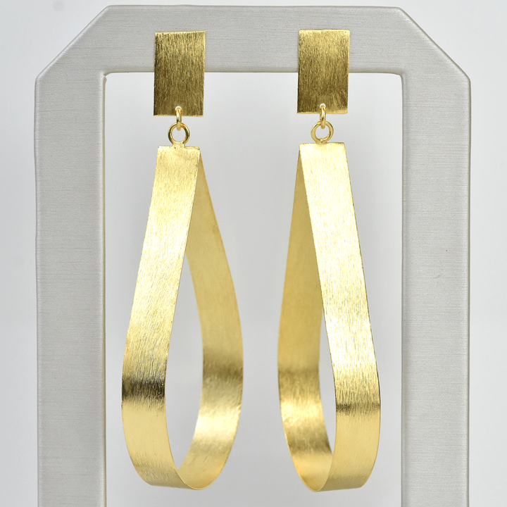 Ribbon Statement Earrings - Goldmakers Fine Jewelry