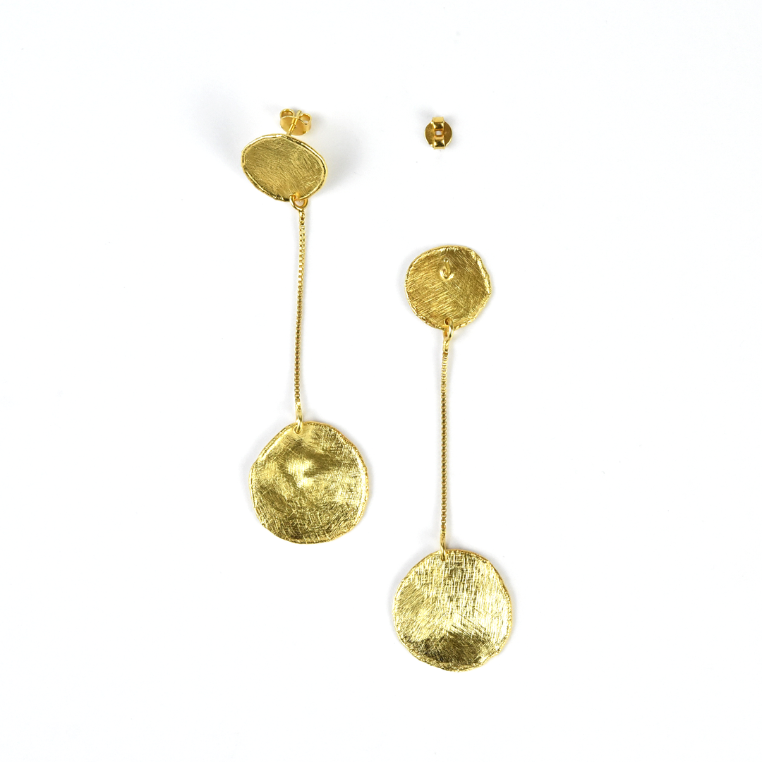 Simple Circle Chain Drops - Goldmakers Fine Jewelry