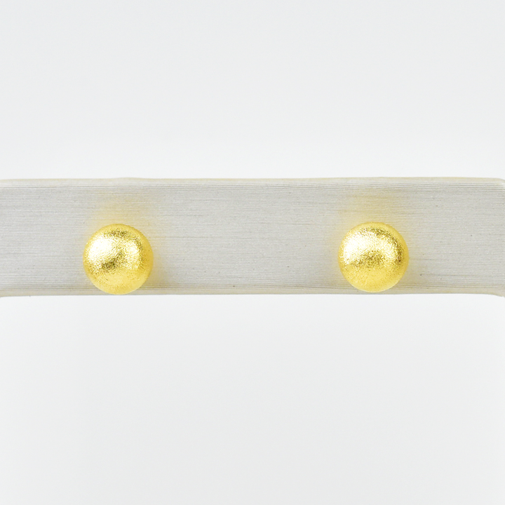 Textured Ball Studs Small - Goldmakers Fine Jewelry