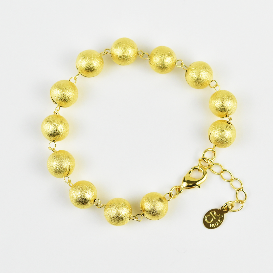 Textured Ball Bracelet - Goldmakers Fine Jewelry