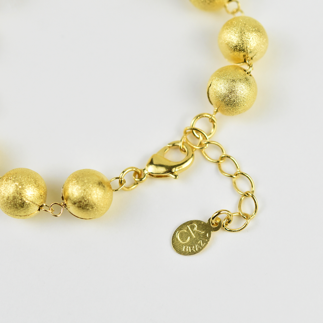 Textured Ball Bracelet - Goldmakers Fine Jewelry