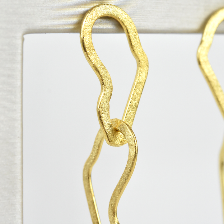 Undone Paperclip Earrings - Goldmakers Fine Jewelry