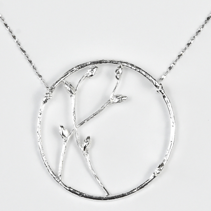 Large Branch Circle Necklace - Goldmakers Fine Jewelry