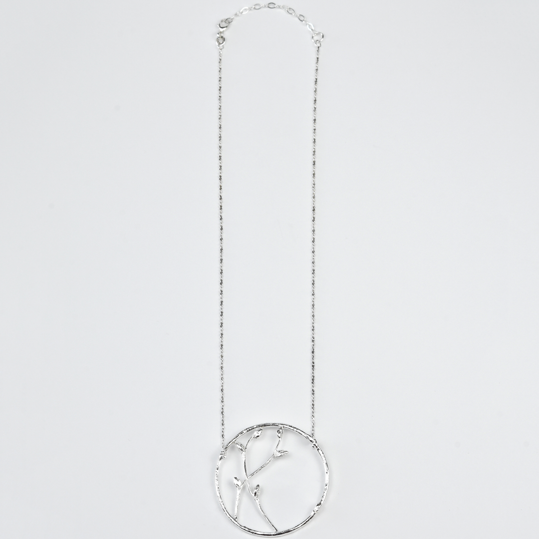 Large Branch Circle Necklace - Goldmakers Fine Jewelry
