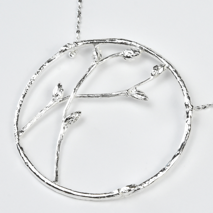 Large Branch Circle Necklace - Goldmakers Fine Jewelry