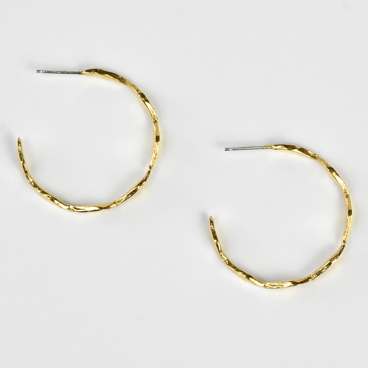 Olive Leaf Hoops - Goldmakers Fine Jewelry