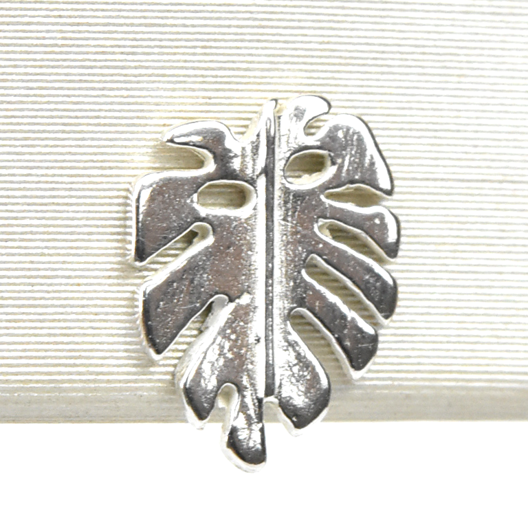 Sterling Silver Monstera Studs - Goldmakers Fine Jewelry