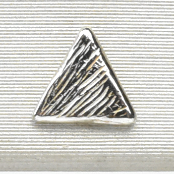 Sterling Silver Koa Triangle Studs - Goldmakers Fine Jewelry