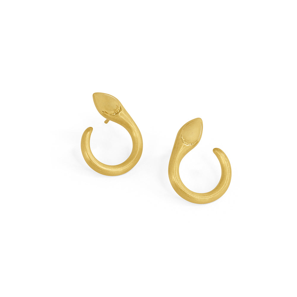 Eterna Mini Frontal Hoops - Goldmakers Fine Jewelry