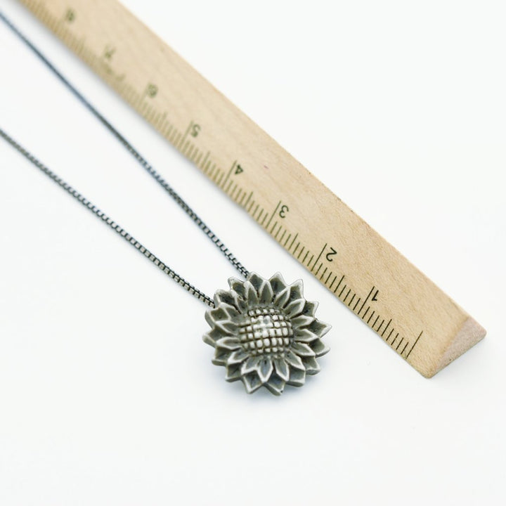 Kansas Sunflower Pendant Necklace - Goldmakers Fine Jewelry