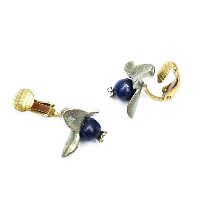 Blueberry Clip-On Earrings - Goldmakers Fine Jewelry