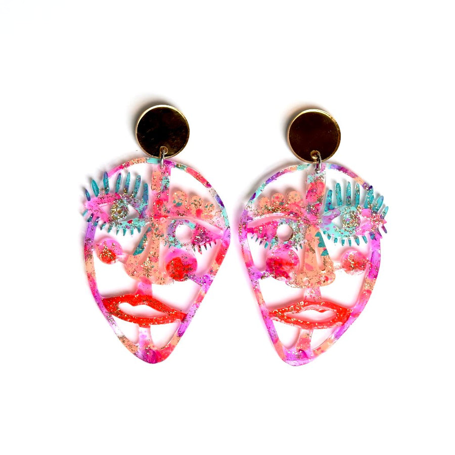 Picasso Statement Post Earrings - Goldmakers Fine Jewelry
