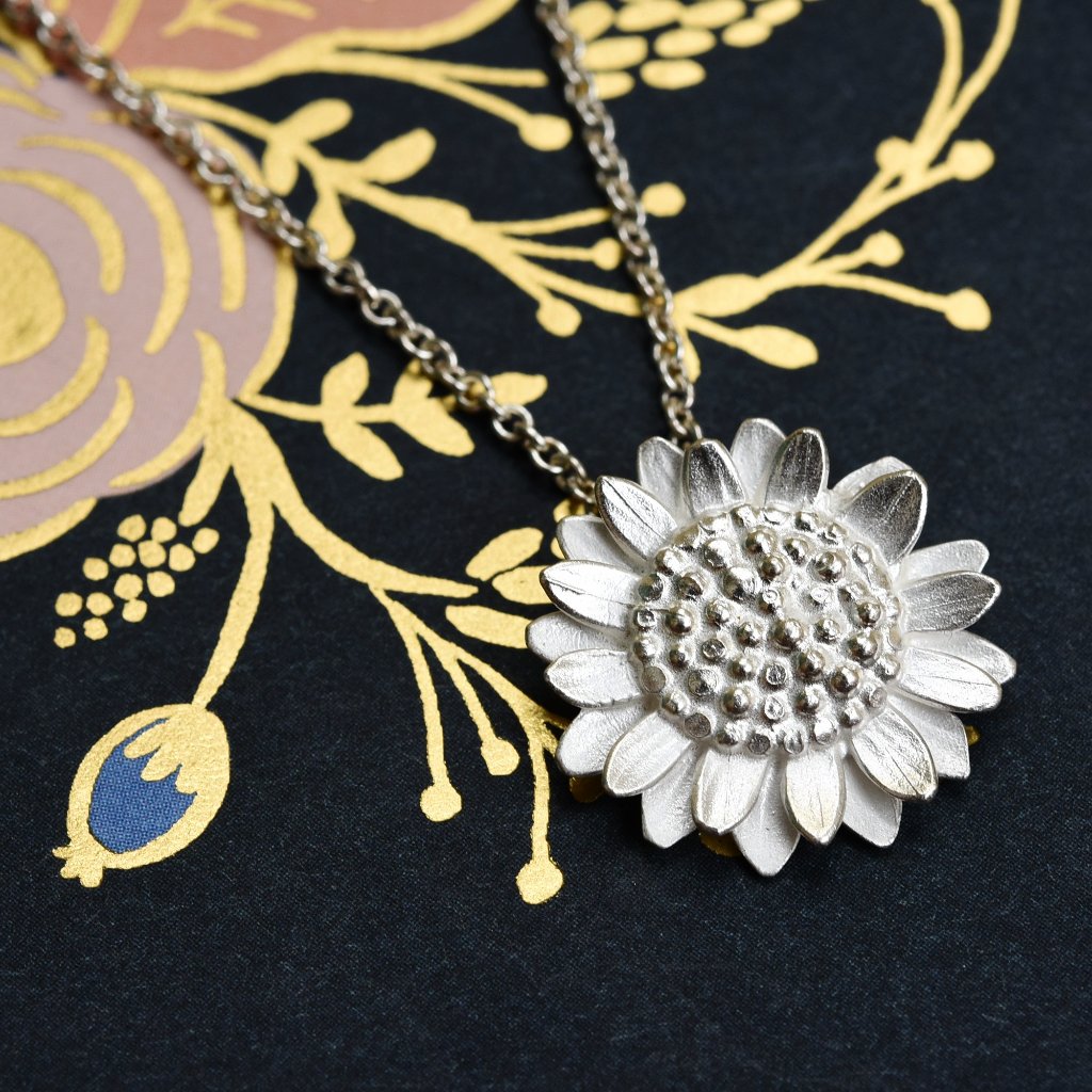 Sunflower Necklace - Goldmakers Fine Jewelry