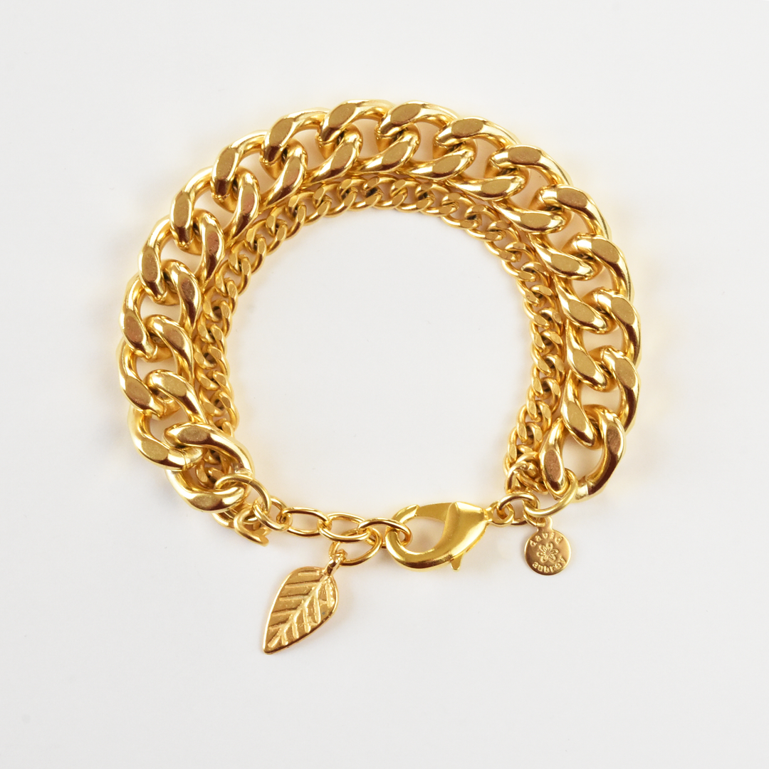 Double Chainlink Bracelet - Goldmakers Fine Jewelry