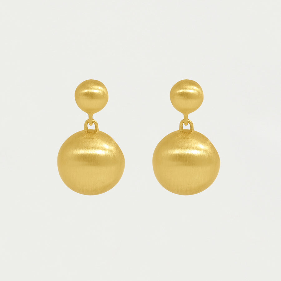 Dome Mini Drop Earrings - Goldmakers Fine Jewelry