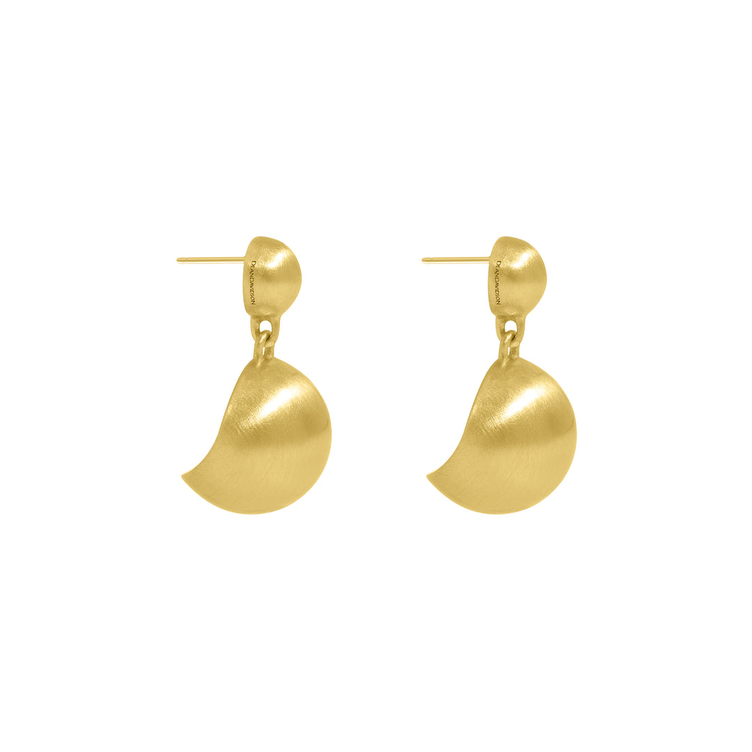Dome Mini Drop Earrings - Goldmakers Fine Jewelry