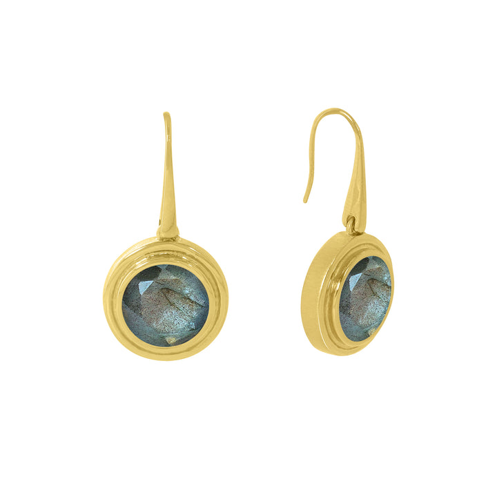 Signet Gemstone Drop Earrings - Goldmakers Fine Jewelry