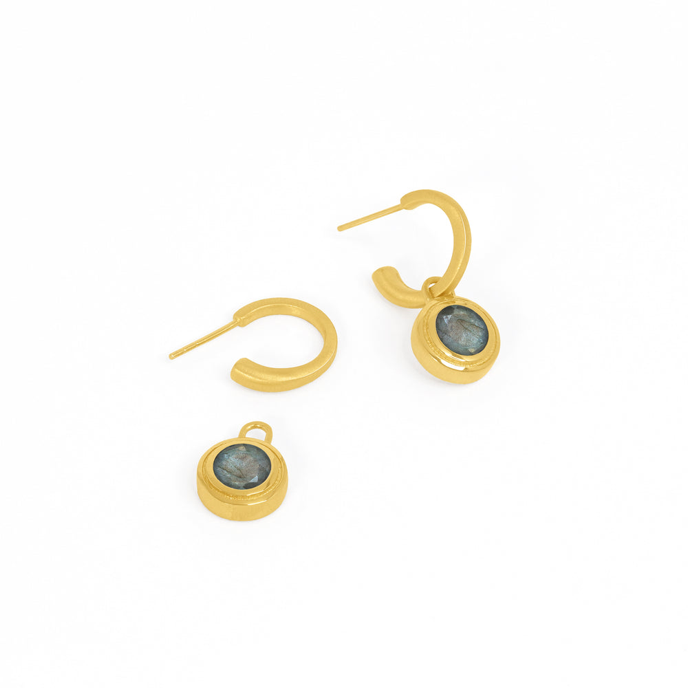 Signet 2-in-1 Charm Earrings - Goldmakers Fine Jewelry