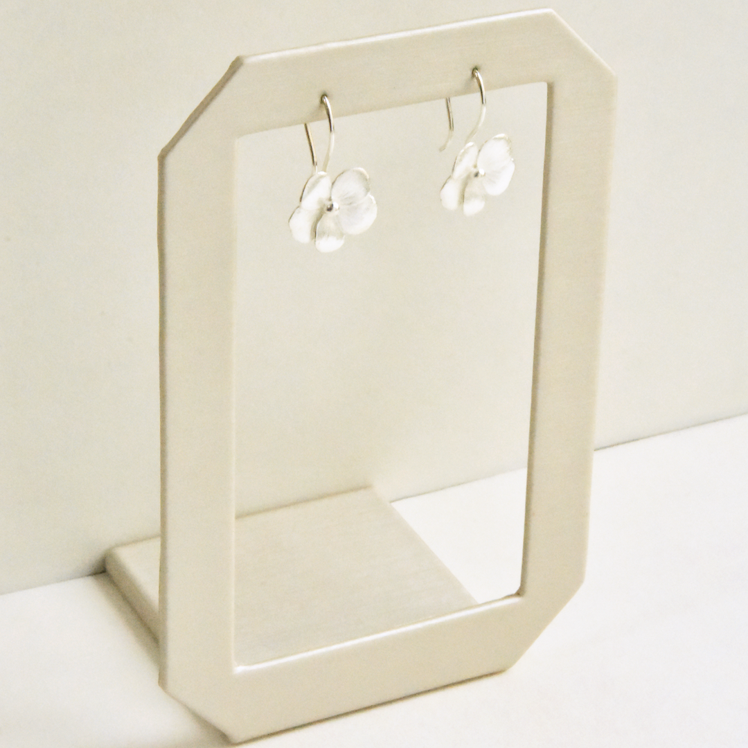 Violet Wire Drop Earrings - Goldmakers Fine Jewelry