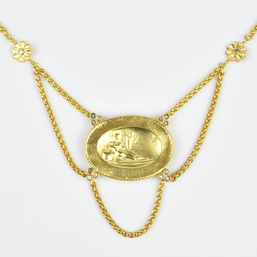 Golden Goddess of the Soul Collar - Goldmakers Fine Jewelry