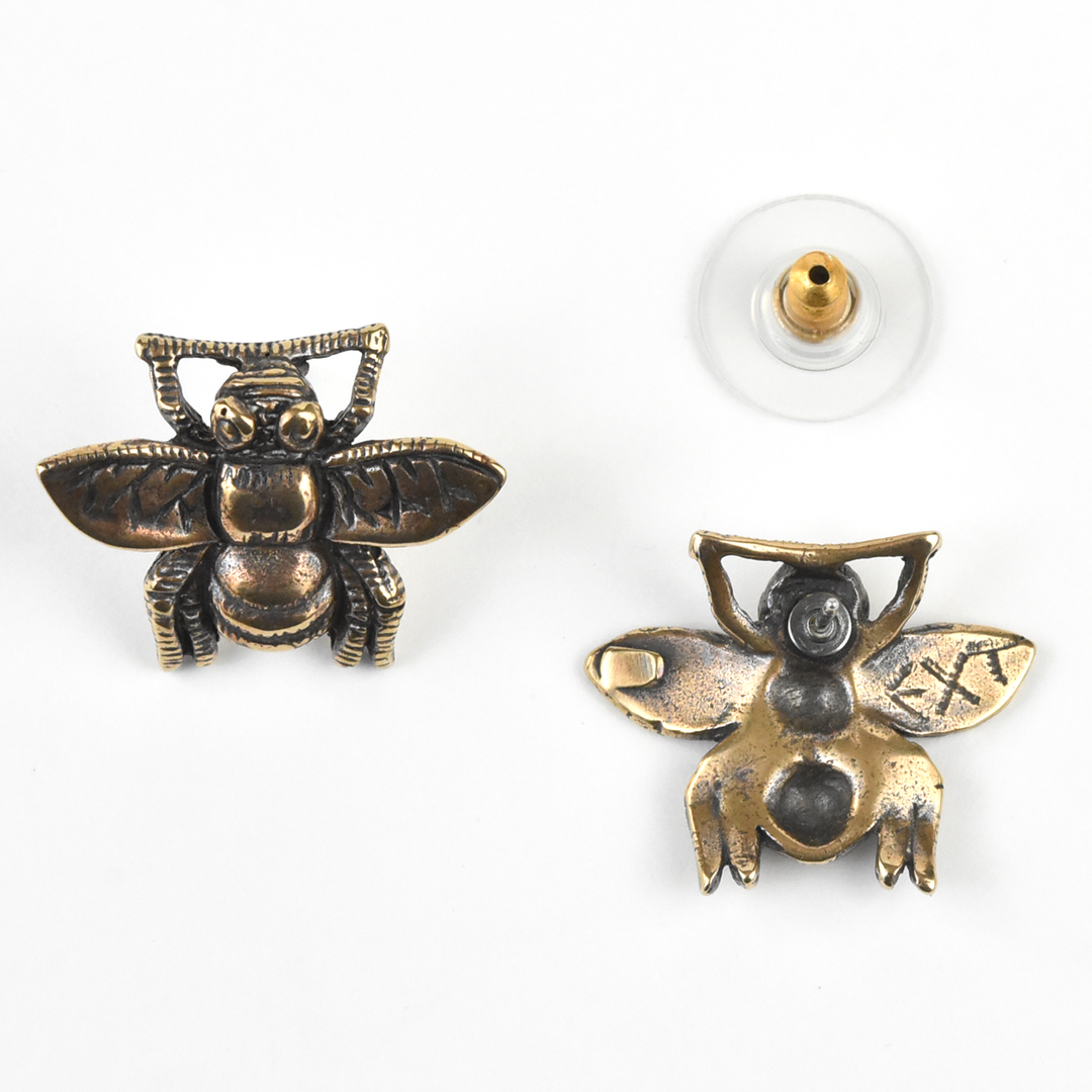 Bronze Bee Earrings - Goldmakers Fine Jewelry
