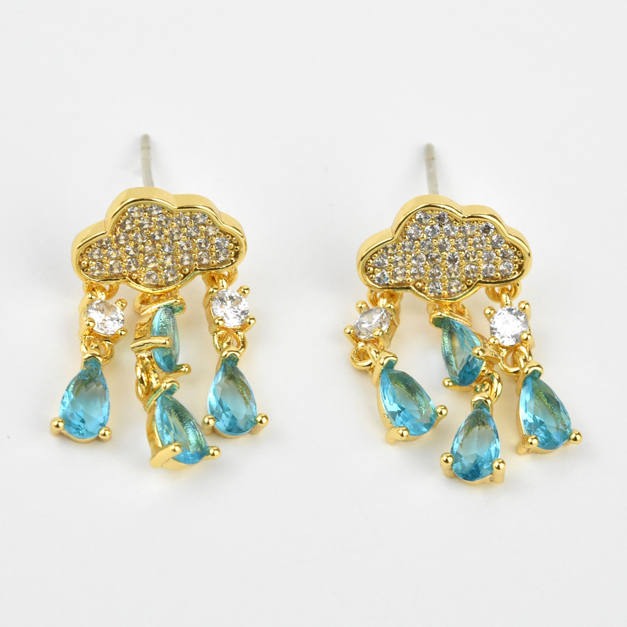 Raincloud Earrings - Goldmakers Fine Jewelry
