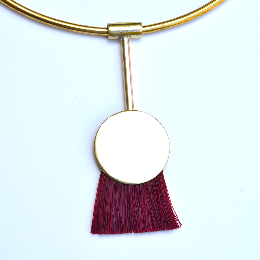 Firebird Collar in Sandalwood - Goldmakers Fine Jewelry