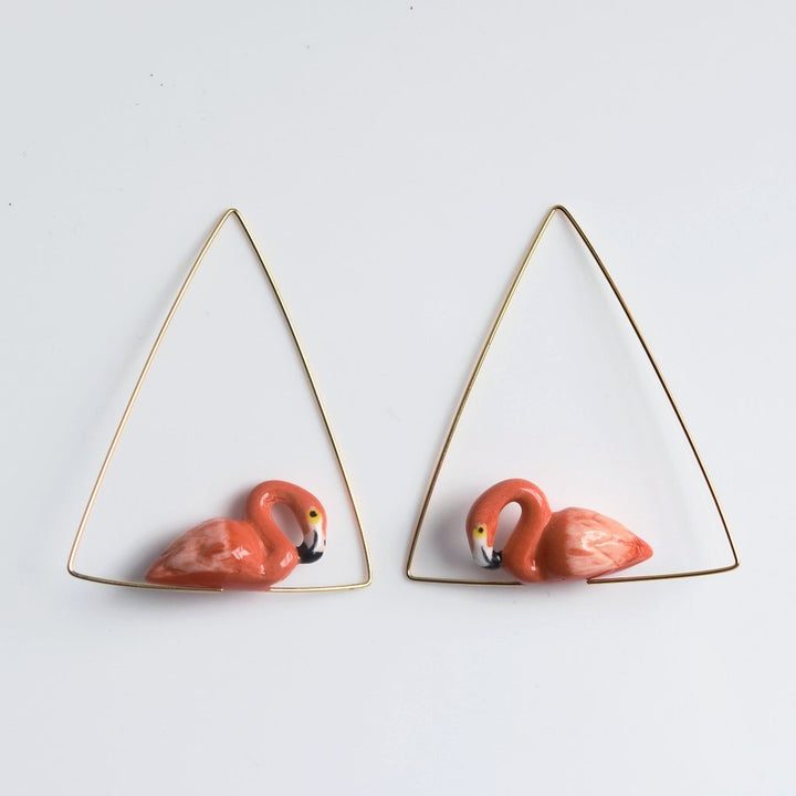 Flamingo Hoops - Goldmakers Fine Jewelry