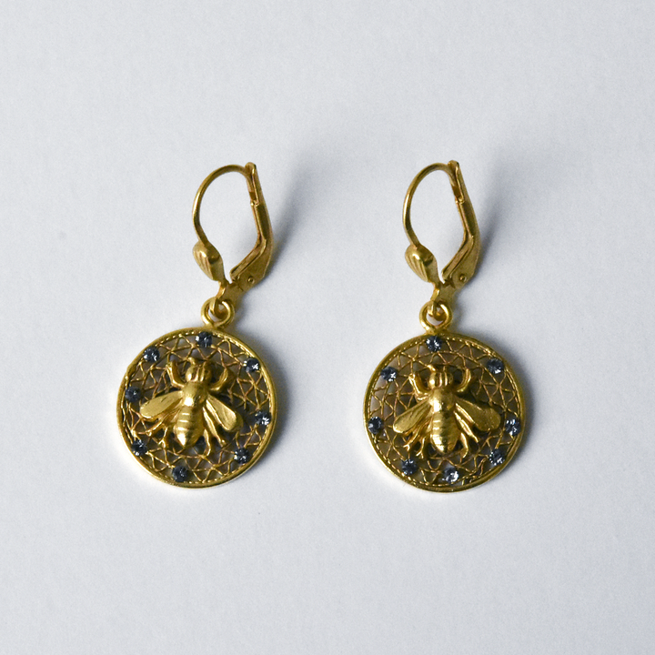 Crystal Bee Drops - Goldmakers Fine Jewelry
