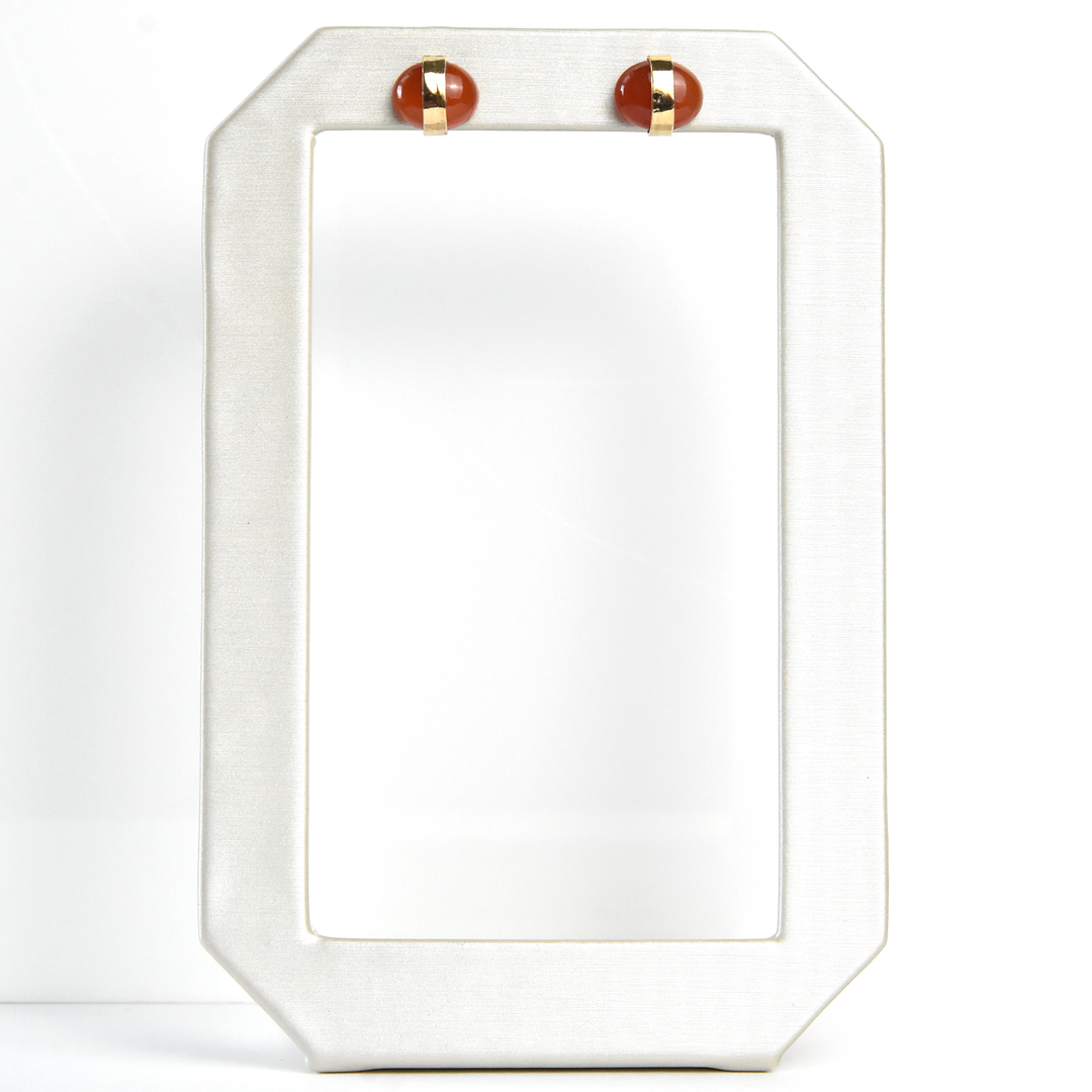 Carnelian Stud Earrings - Goldmakers Fine Jewelry