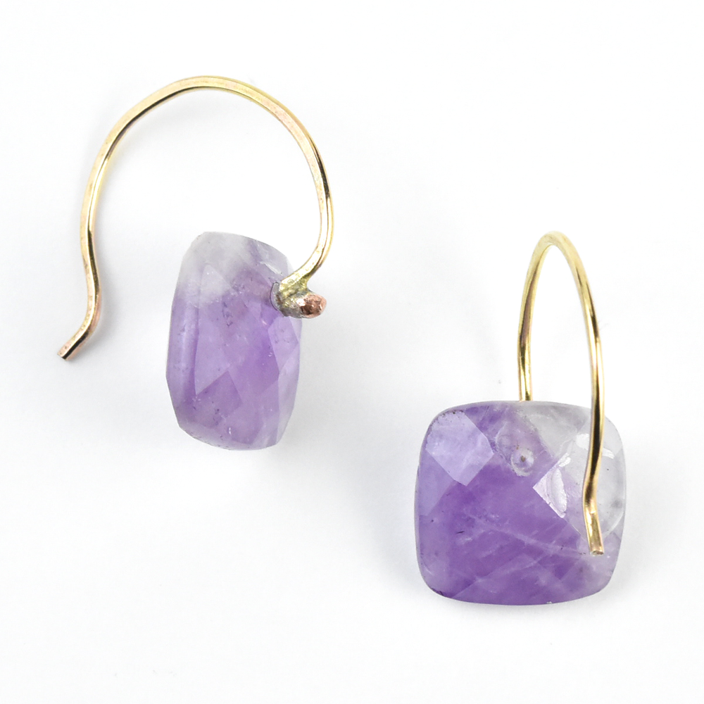 Cabochon Amethyst Earrings - Goldmakers Fine Jewelry