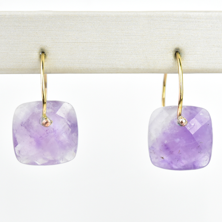 Cabochon Amethyst Earrings - Goldmakers Fine Jewelry